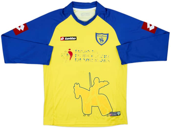 2008-09 Chievo Verona Home L/S Shirt - 4/10 - (XS)