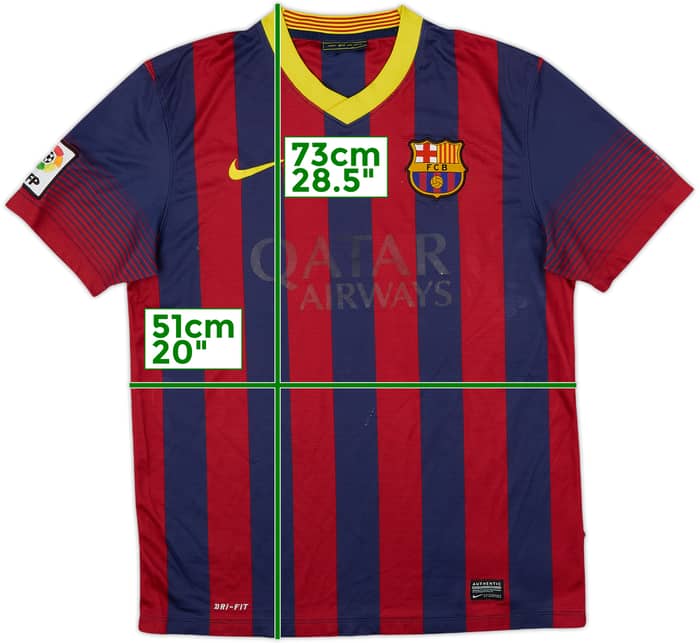 2013-14 Barcelona Home Shirt - 3/10 - (L)