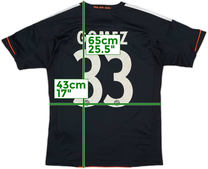 Camiseta de la tercera equipación del Bayern Munich 2012-13 Gomez #33 - 5/10 - (Niños L)