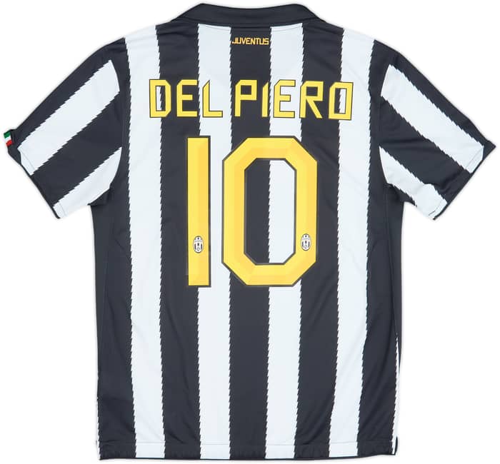 2010-11 Juventus Home Shirt Del Piero #10 - 7/10 - (M)