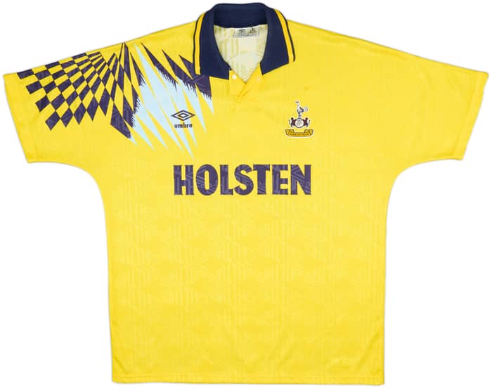 1991-95 Tottenham Away Shirt Sheringham #10 - 8/10 - (XXL)