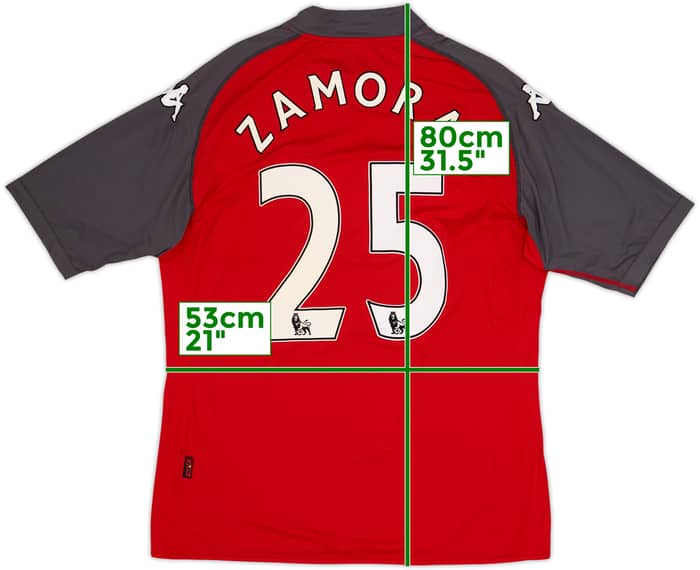 2010-11 Fulham Away Shirt Zamora #25 - 8/10 - (XXL)