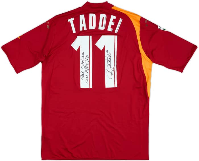 2005-06 Roma Signed Home Taddei #11 - 8/10 - (XL)