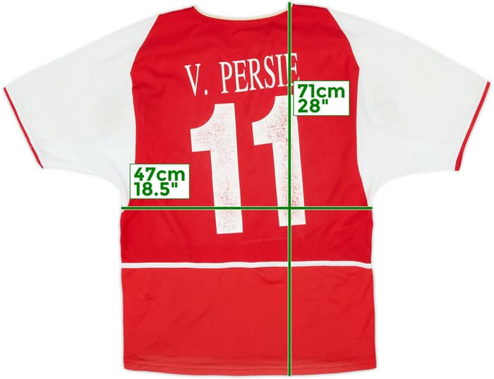 2002-04 Arsenal Home Shirt V. Persie #11 - 5/10 - (XL.Boys)
