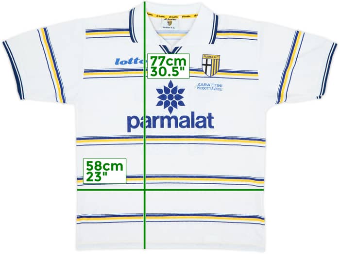 Camiseta de visitante del Parma 1998-99 #15 - 8/10 - (XL)