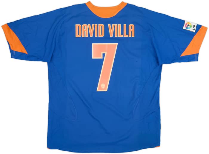Camiseta de visitante del Valencia 2005-06 David Villa #7 - 6/10 - (XL)