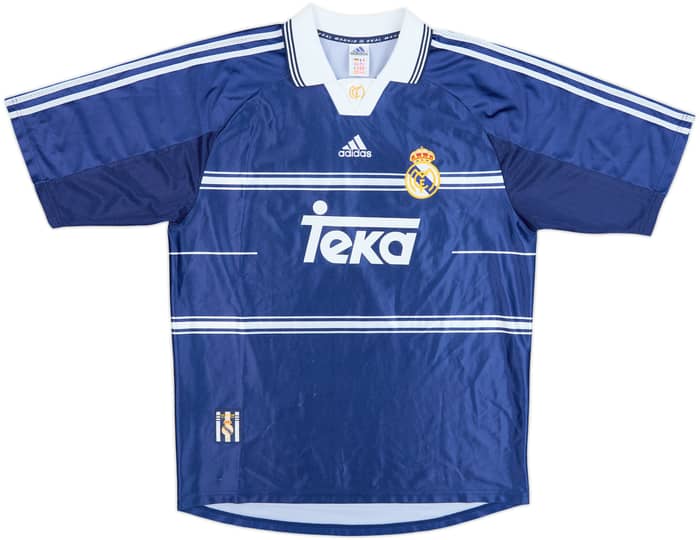 1998-99 Real Madrid Away Shirt Raul #7 - 9/10 - (XL)