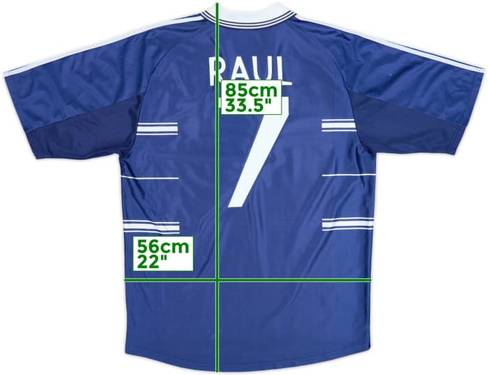 1998-99 Real Madrid Away Shirt Raul #7 - 9/10 - (XL)