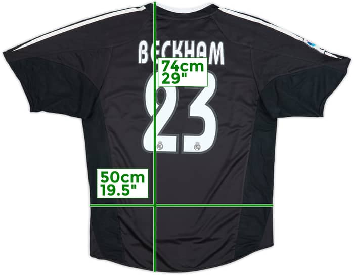 2004-05 Real Madrid Away Shirt Beckham #23 - 8/10 - (M)