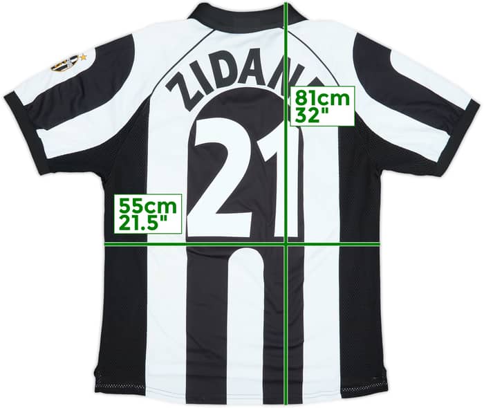 1997-98 Juventus Centenario Camiseta Local Zidane #21 - 6/10 - (XL)