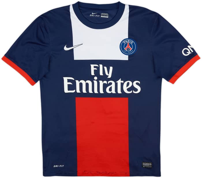 2013-14 Paris Saint-Germain Home Shirt Beckham #32 - 6/10 - (S)