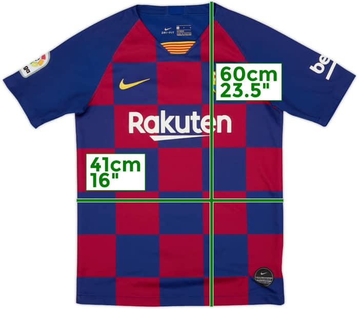 2019-20 Barcelona Home Shirt - 7/10 - (L.Boys)