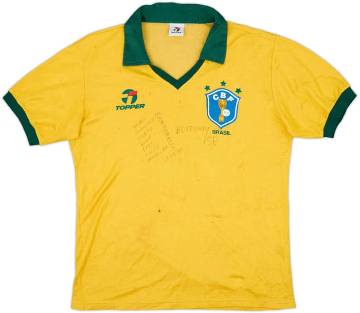 1985-88 Brazil Home Shirt - 3/10 - (M)