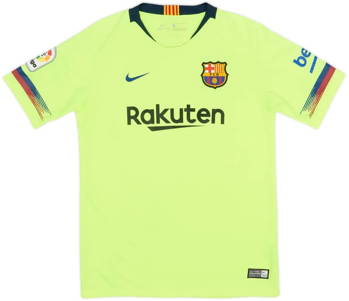 2018-19 Barcelona Away Shirt - 6/10 - (L.Boys)