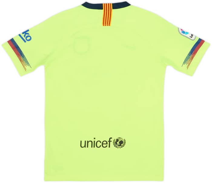 2018-19 Barcelona Away Shirt - 6/10 - (L.Boys)