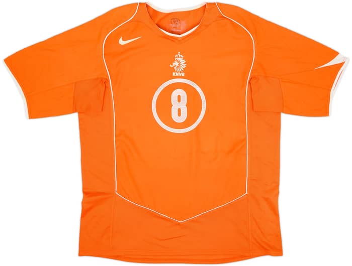 2004-06 Netherlands Home Shirt Davids #8 - 8/10 - (XL)
