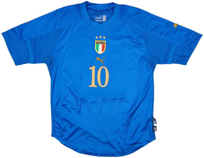 2004-06 Italy Home Shirt Totti #10 - 7/10 - (M)