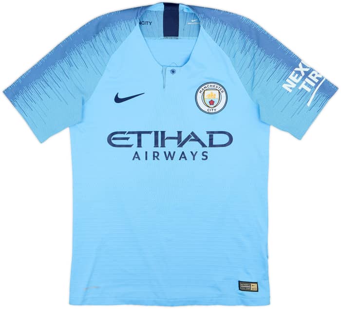 2018-19 Manchester City Authentic Home Shirt De Bruyne #17 - 4/10 - (S)