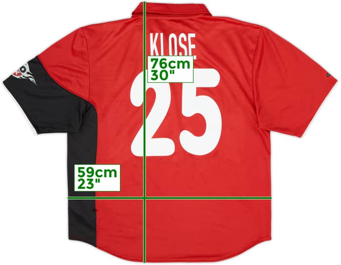 2000-01 Kaiserslautern Home Shirt Klose #25 - 6/10 - (XL)