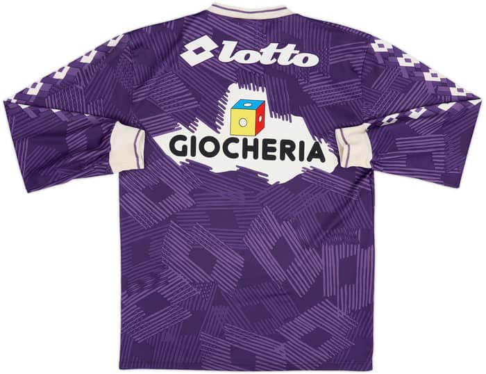 1991-92 Fiorentina Lotto Training L/S Shirt - 7/10 - (L/XL)