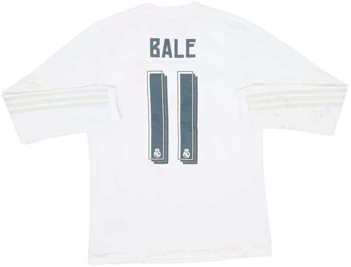 2015-16 Real Madrid Home L/S Shirt Bale #11 - 4/10 - (M)