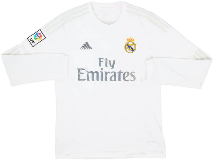 2015-16 Real Madrid Home L/S Shirt Bale #11 - 4/10 - (M)