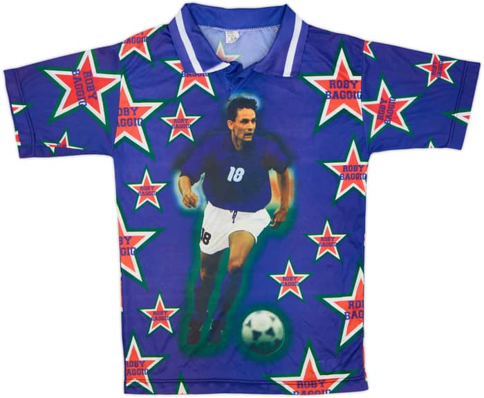 1990s Italy Graphic Shirt Baggio #18 - 8/10 - (S/M)