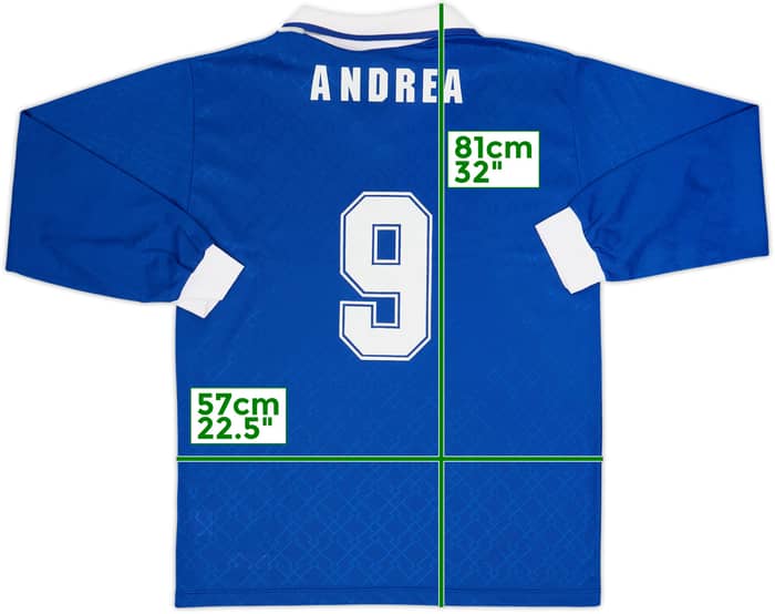 1990s Lotto Template L/S Shirt Andrea #9 - 9/10 - (XL)