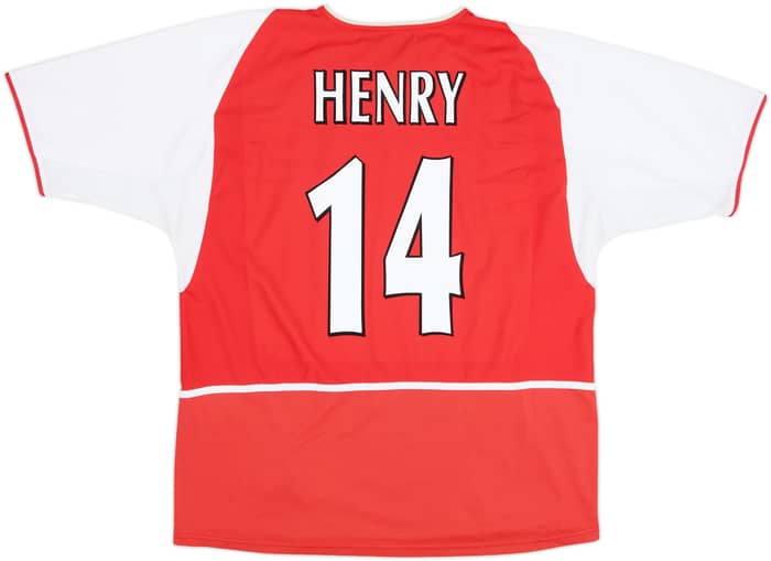 2002-04 Arsenal Home Shirt Henry #14 - 7/10 - (XXL)
