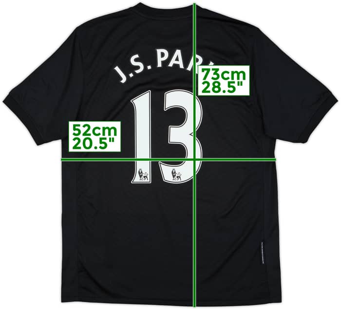 2009-10 Manchester United Away Shirt J.S.Park #13 - 6/10 - (M)