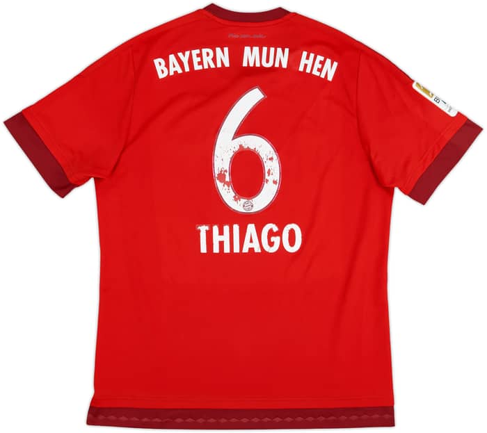 2015-16 Bayern Munich Home Shirt Thiago #6 - 4/10 - (L)