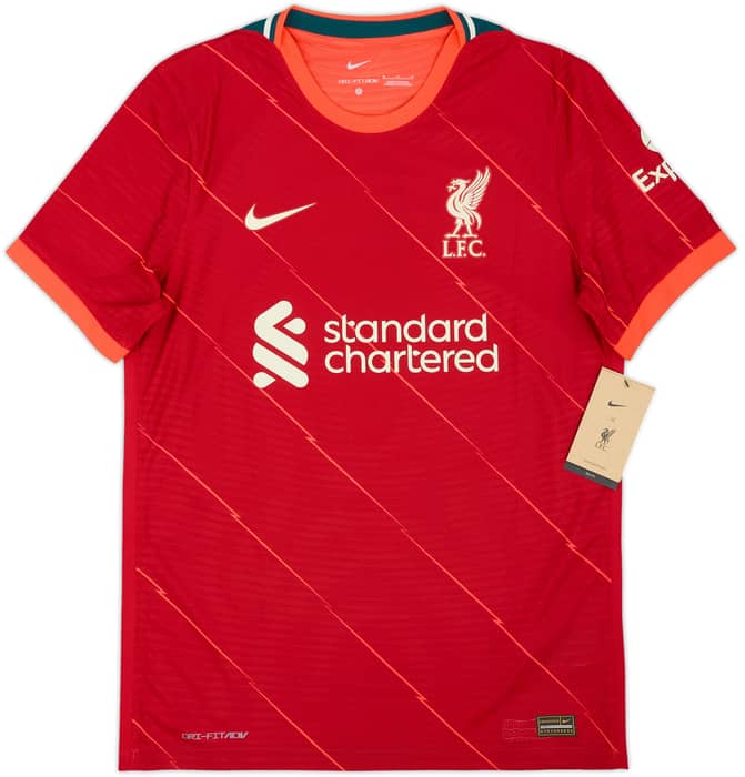 2021-22 Liverpool Authentic Home Shirt Virgil #4 (M)
