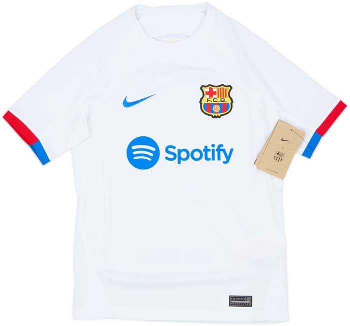 2023-24 Barcelona Away Shirt (M.Boys)