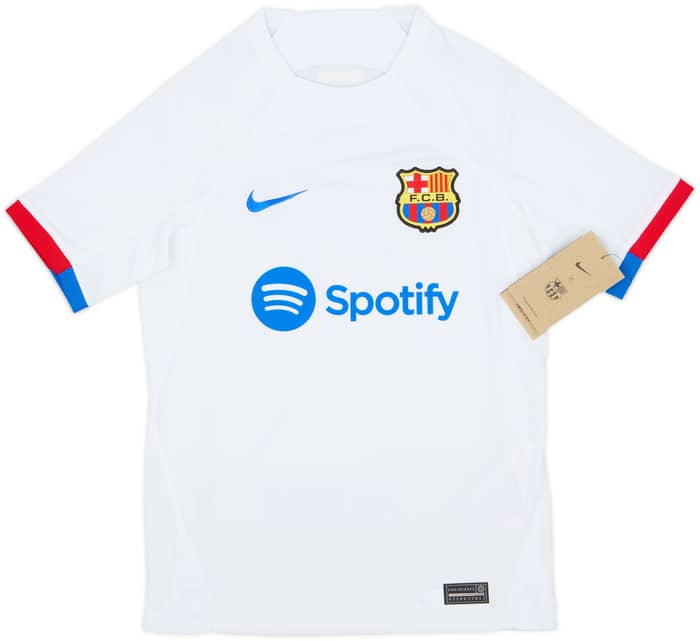 2023-24 Barcelona Away Shirt (M.Boys)