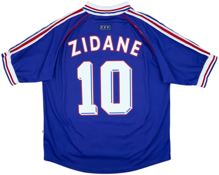 1998-00 France 'Pour Toi' Home Shirt Zidane #10 - 9/10 - (XL)
