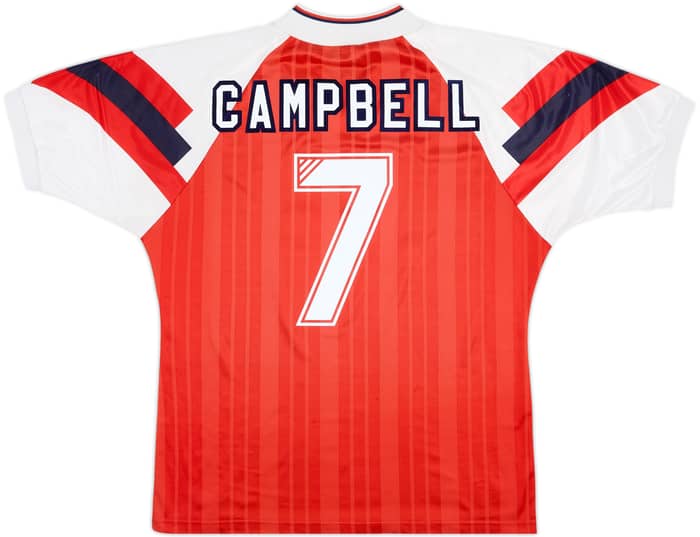 1992-94 Arsenal Home Shirt Campbell #7 - 8/10 - (L)