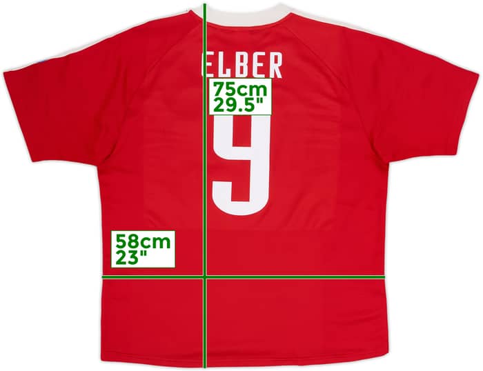 2000-01 Bayern Munich CL Home Shirt Elber #9 - 8/10 - (L)