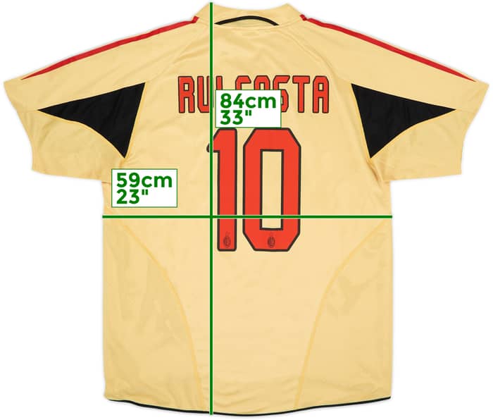 2004-05 AC Milan Third Shirt Rui Costa #10 - 6/10 - (L)