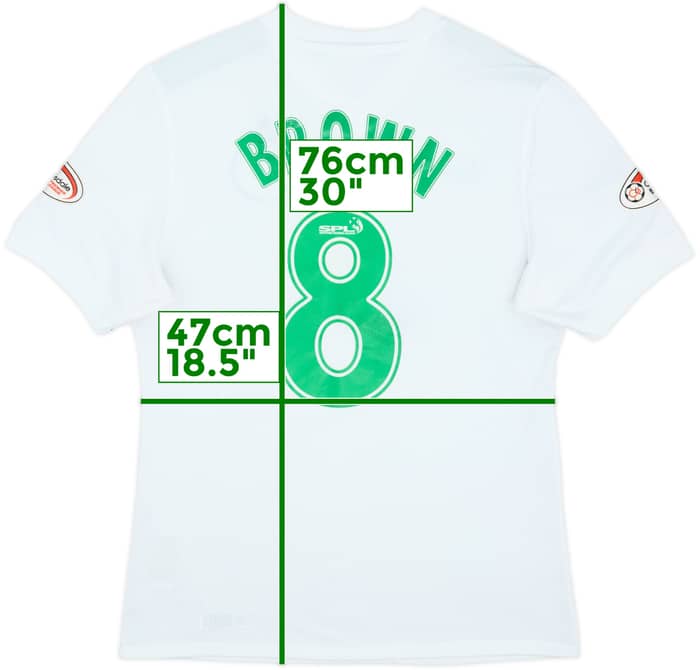Camiseta de la tercera equipación del Celtic 2009-10 Marrón #8 - 6/10 - (L)