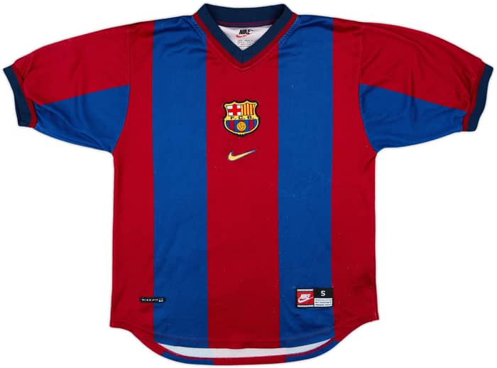 1998-00 Barcelona Camiseta de local Rivaldo #11 - 8/10 - (S)