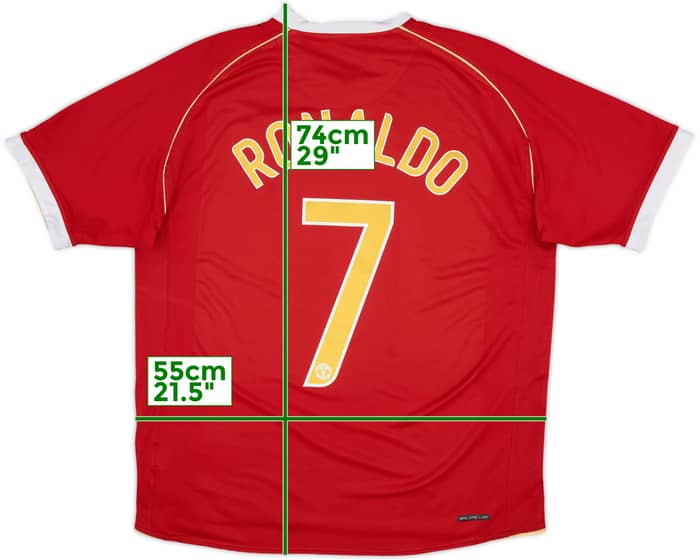 2006-07 Manchester United Home Shirt Ronaldo #7 - 6/10 - (L)