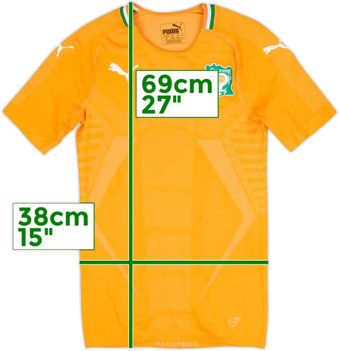 2019 Ivory Coast Authentic Home Shirt - 9/10 - (S)