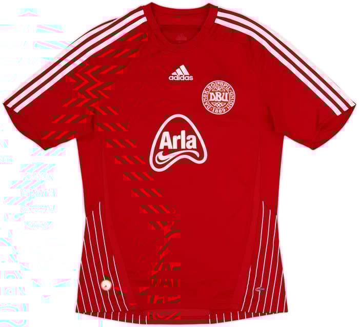 Camiseta de local/entrenamiento de Dinamarca 'Fodboldskole' 2007-10 - 6/10 - (S)