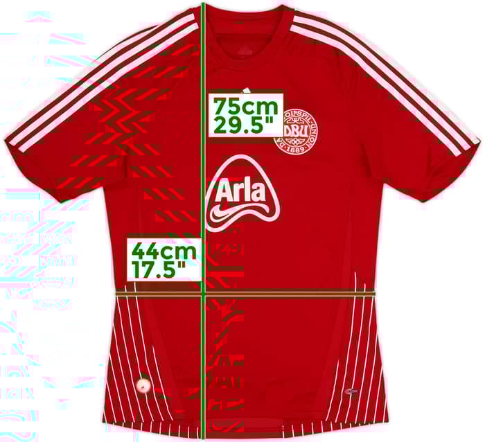 Camiseta de local/entrenamiento de Dinamarca 'Fodboldskole' 2007-10 - 6/10 - (S)