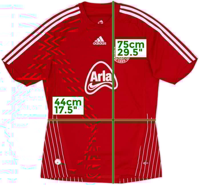 Camiseta 'Fodboldskole' de local/entrenamiento de Dinamarca 2007-10 - 8/10 - (S)