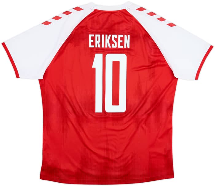 2020-21 Denmark Home Shirt Eriksen #10 - 6/10 - (XL)