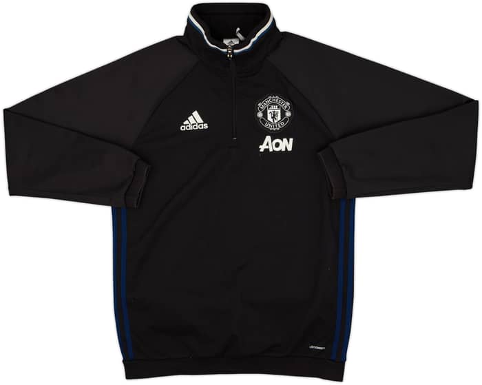 2016-17 Manchester United adidas 1/4 Zip Drill Top - 8/10 - (M)