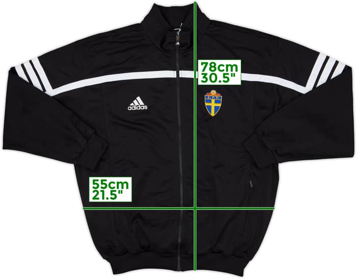 2000-02 Sweden Player Issue adidas Track Jacket - 8/10 - (XL)