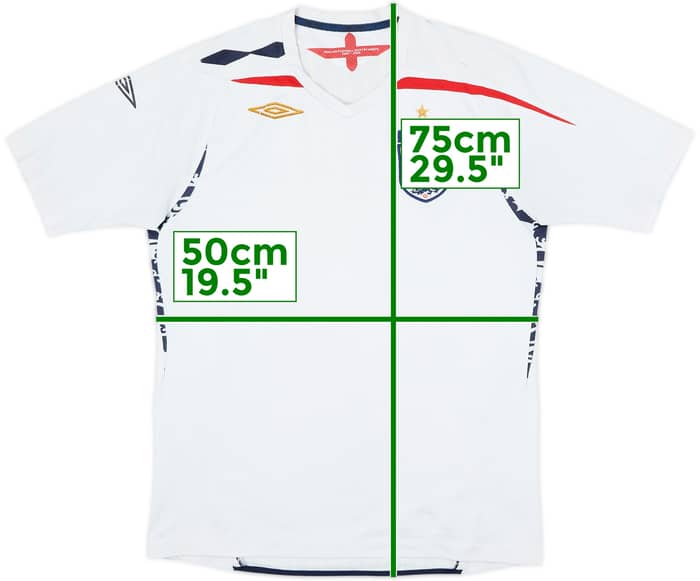 2007-09 England Home Shirt - 5/10 - (M)