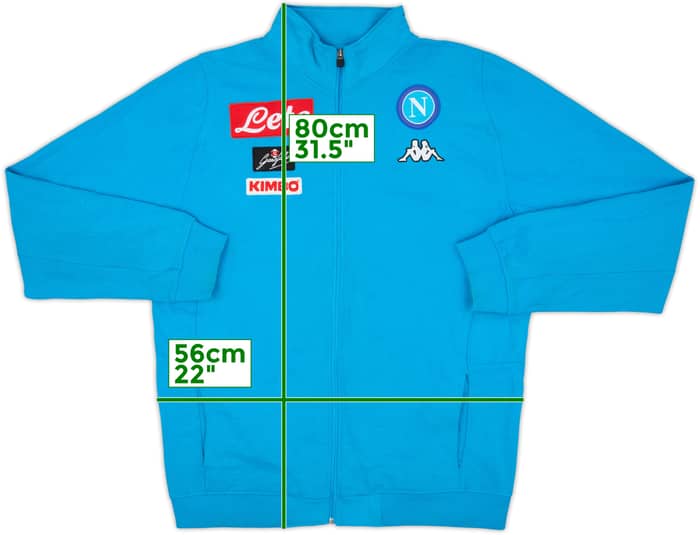 2017-18 Napoli Kappa Track Jacket - 8/10 - (3XL)